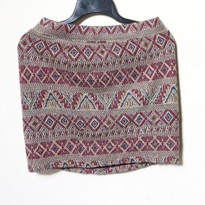 Mini Patterned Skirt